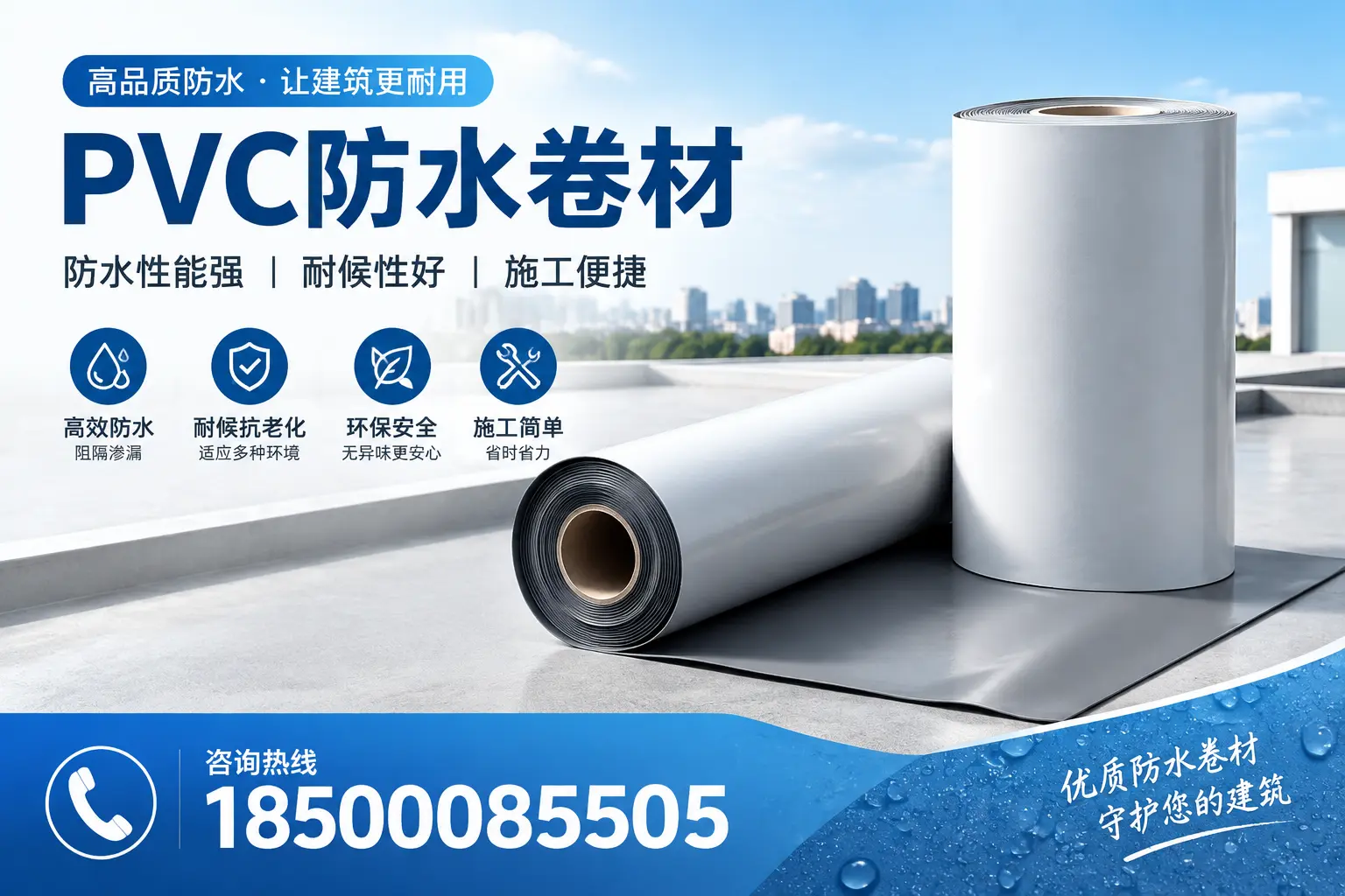 PVC防水卷材的维护保养秘籍，保障三明客户的投资